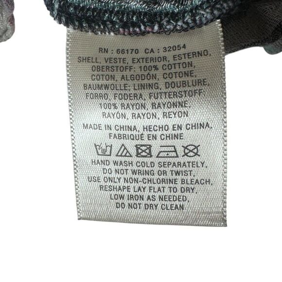 Anthro Holding Horses shirt dress gauze Small plaid button down - Picture 8 of 8